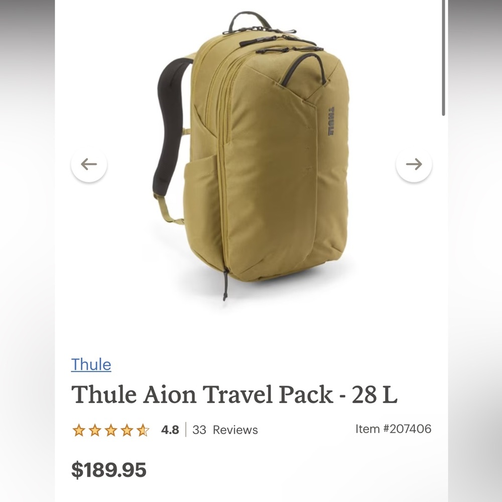Thule Aion 28L backpack